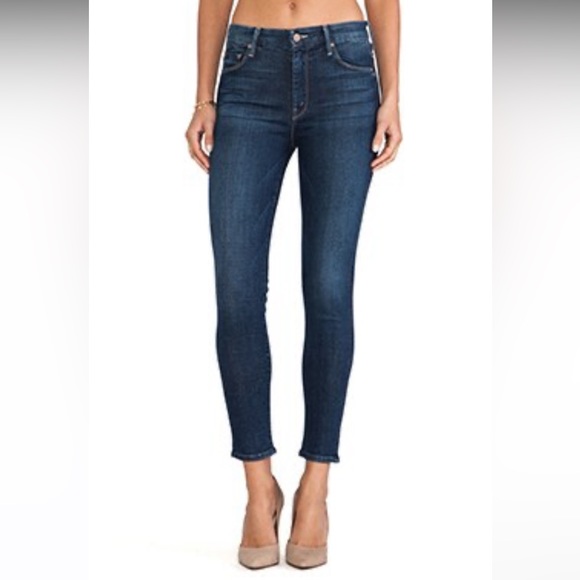 MOTHER Denim - MOTHER High Waisted Looker Ankle in Slow Ride